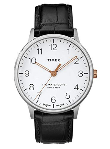 Timex Orologio Analogico Quarzo Uomo con Cinturino in Pelle TW2R71300