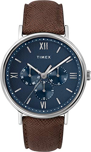 Timex Orologio Analogico Quarzo con Cinturino in Pelle TW2T35100